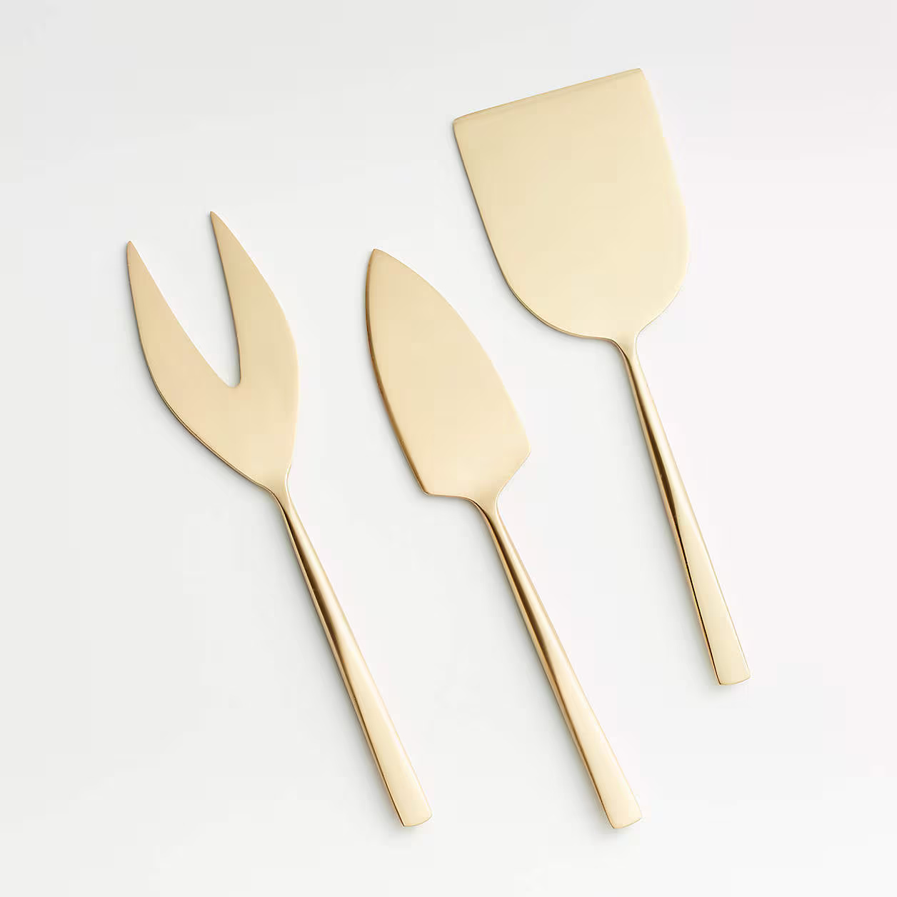 GOLD CHEESE KNIVES S/3