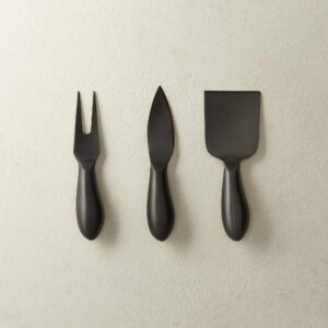 HELMS BLK CHEESE KNIVES S/3