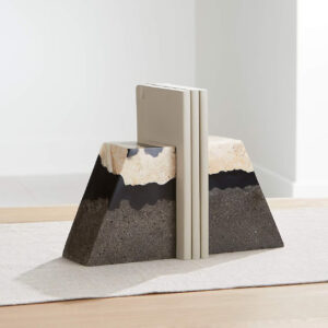 LAVA RESIN BOOKENDS SET/2