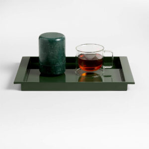 DH LUZERN GRN LACQUER TRAY LG