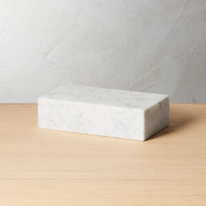 SMALL WHITE MARBLE BOX