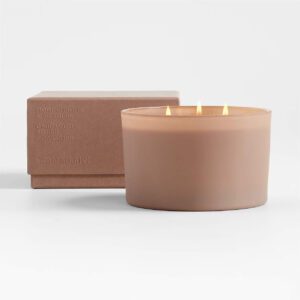 SUEDE 3-WICK CANDLE