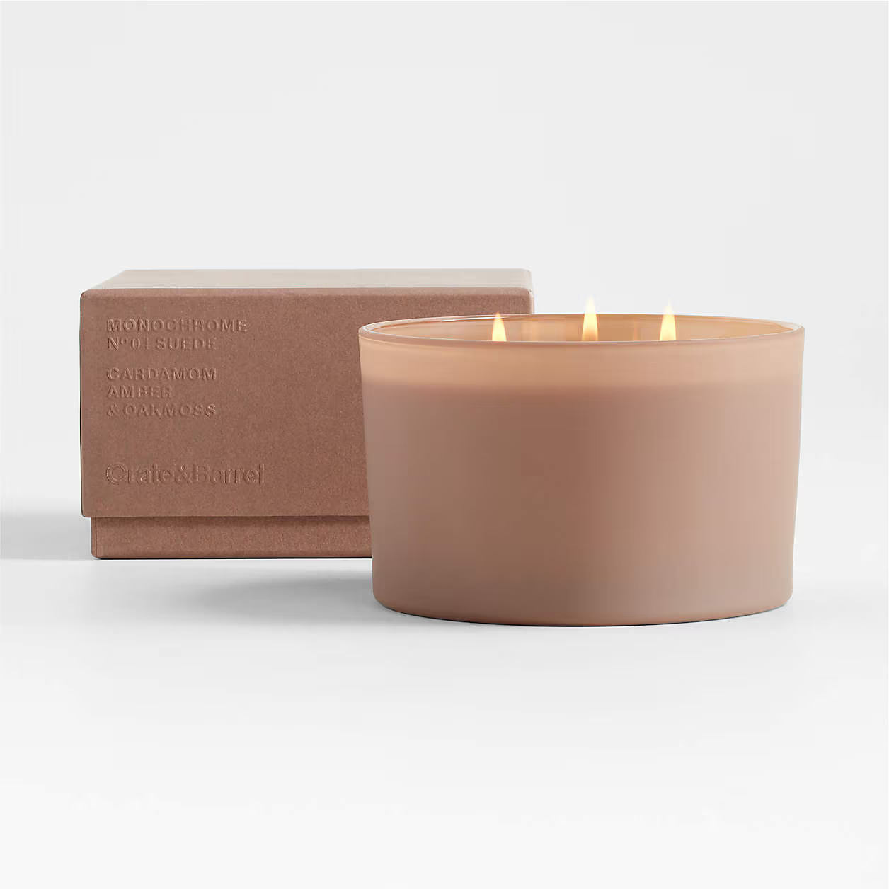SUEDE 3-WICK CANDLE
