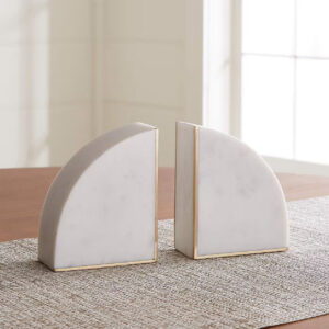 MARBLE BOOKENDS S/2